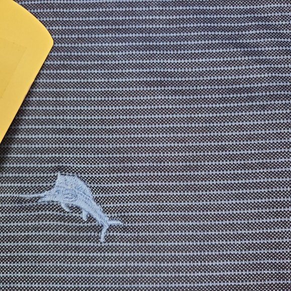 Tommy Bahama Men's Coastline Pinstripe Small‎  Polo Shirt MSRP $110.00 NWT - Picture 7 of 9